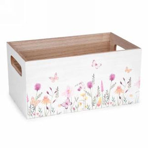 White box-floral